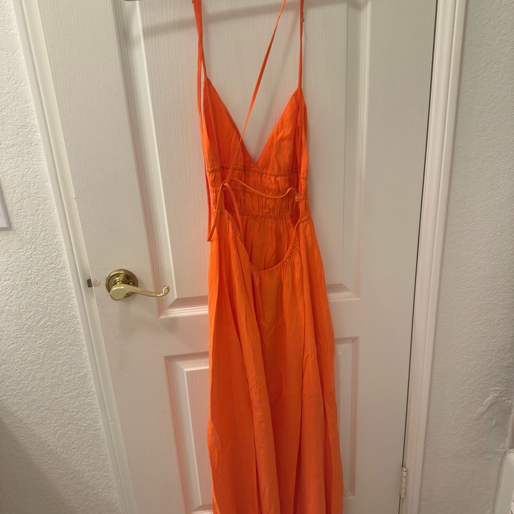 Vibrant Orange Strappy Dress